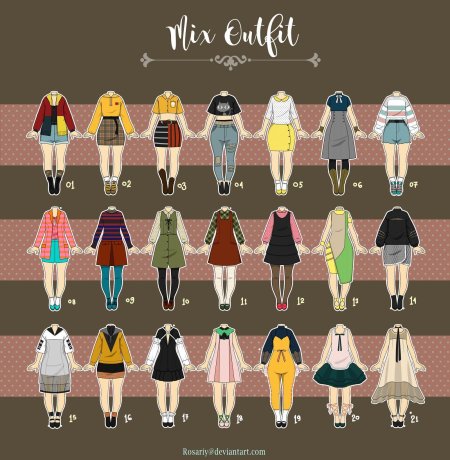 Идеи для рисунков одежды