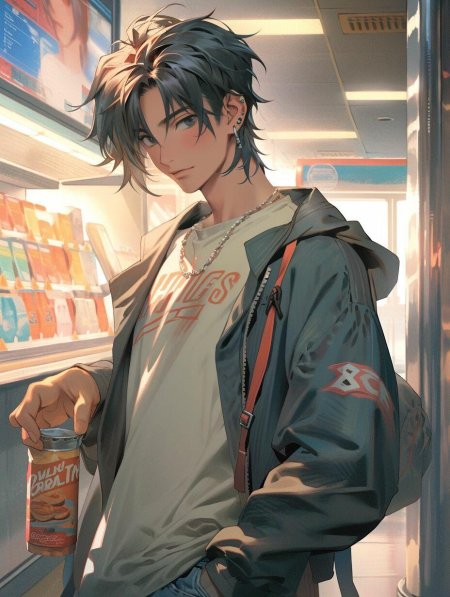 Парень аниме