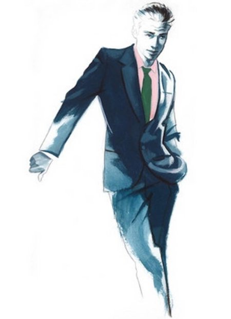 Мужчина в костюме арт