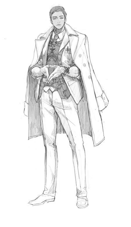 Эскиз мужской одежды
