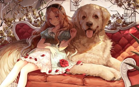 Аниме с собакой