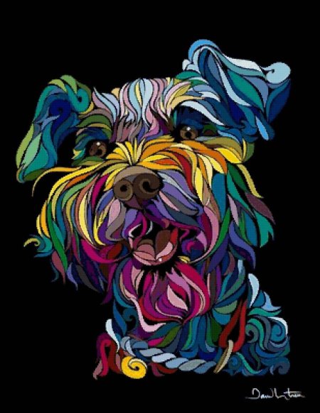 Разноцветная картина йорк