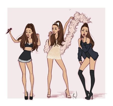 Ариана гранде арт в полный рост