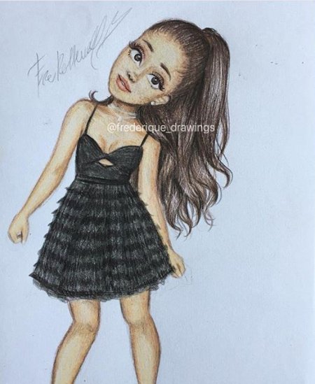 Ариана гранде рисунок