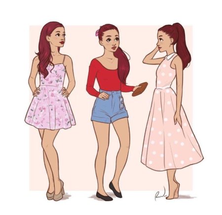 Ариана гранде мультяшная