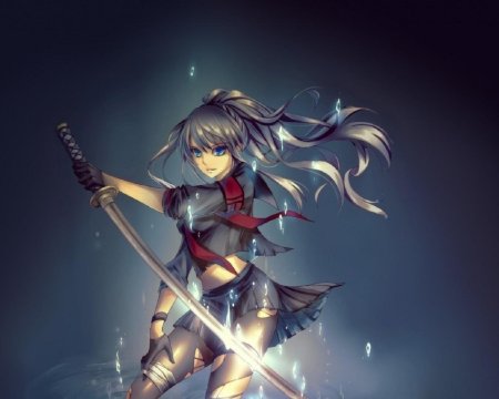 Аниме катана к