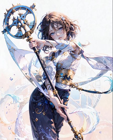 Девушка с мечом арт