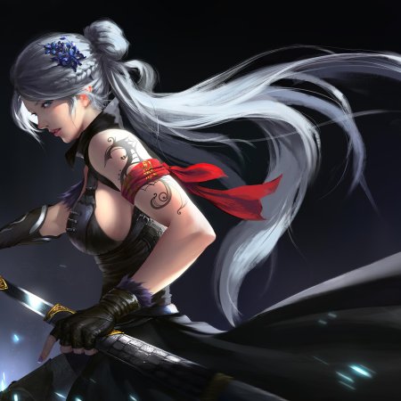 Фэнтези девушка с мечом