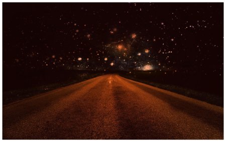 Фон ночной дороги