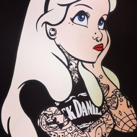 Принцессы диснея с татуировками