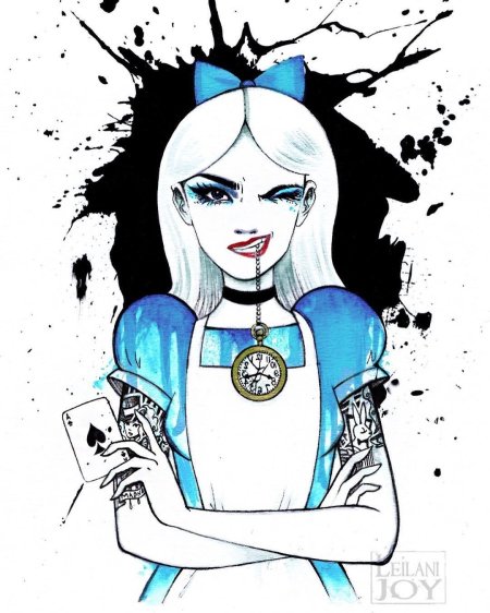 Татуировка алиса в стране чудес