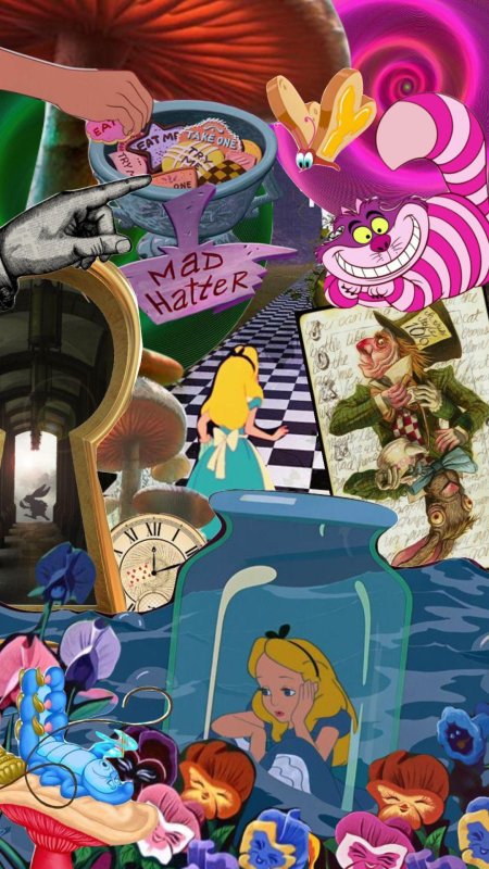 Алиса в стране чудес иллюстрации