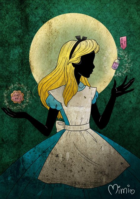 Алиса в стране чудес дисней арт