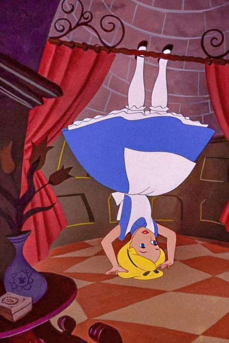 Алиса в зазеркалье мультфильм дисней