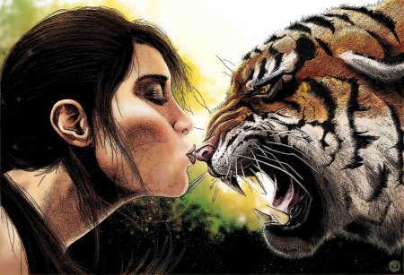 Девушка тигр