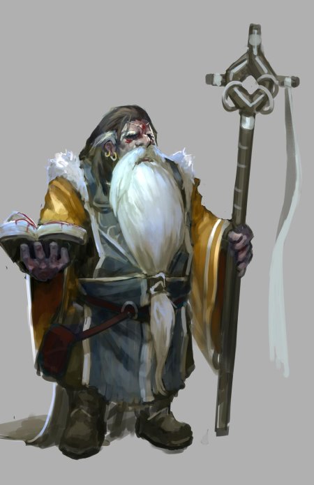 Дворф жрец арт