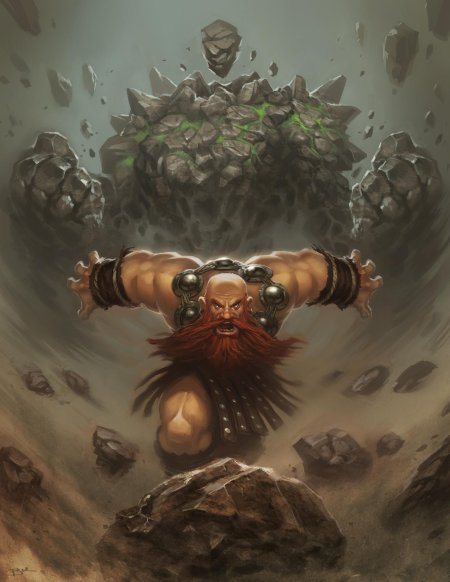 Дворф монах арт