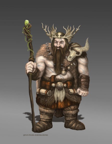 Холмовой дварф друид