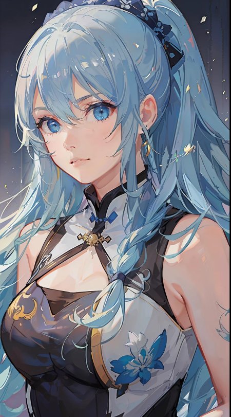 Аниме с голубыми волосами