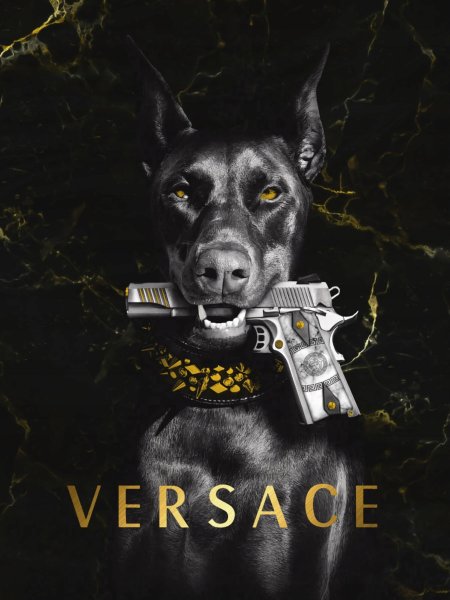 Постер доберман