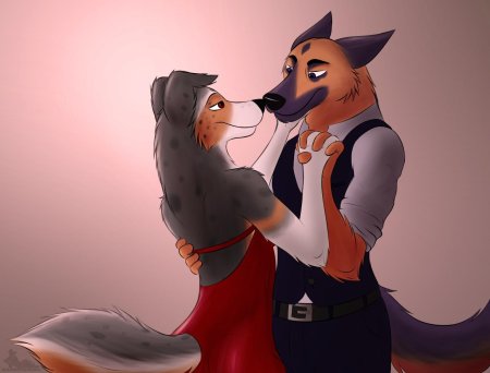 Фурри собака доберман