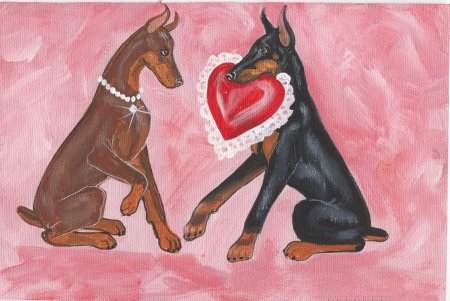 Доберман рисунки