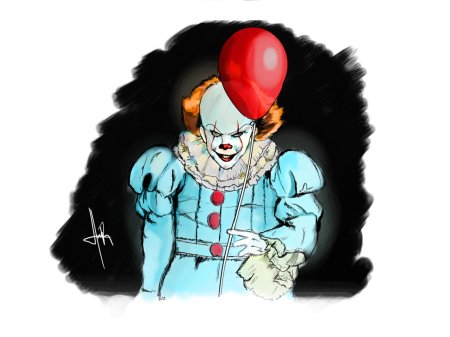 Стивен кинг пеннивайз арт