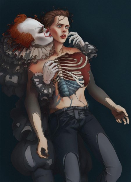 Билл скарсгард пеннивайз арт