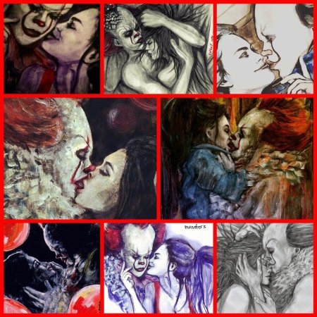 Клоун пеннивайз и билл любовь