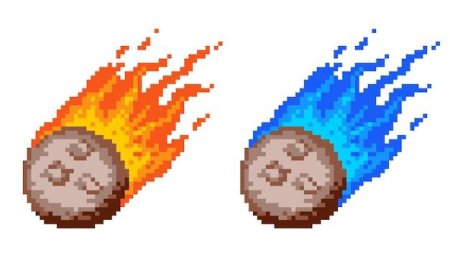 Метеорит пиксель