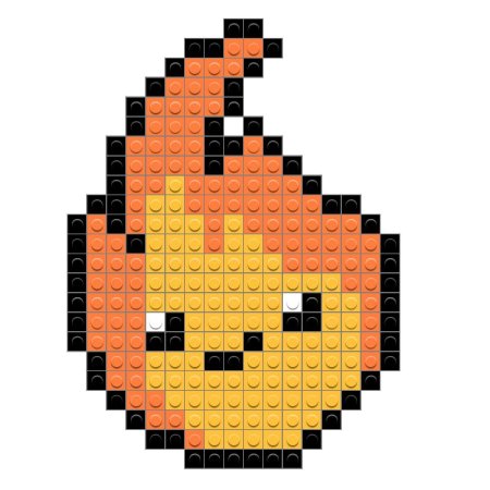 Пиксельный огонек