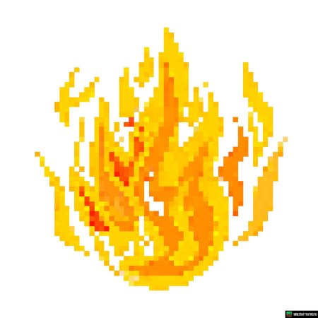 Пиксельный огонь