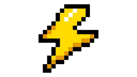 Молния пиксельная