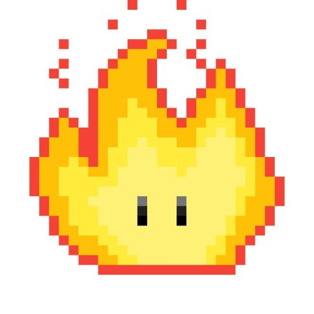 Пиксельный огонь