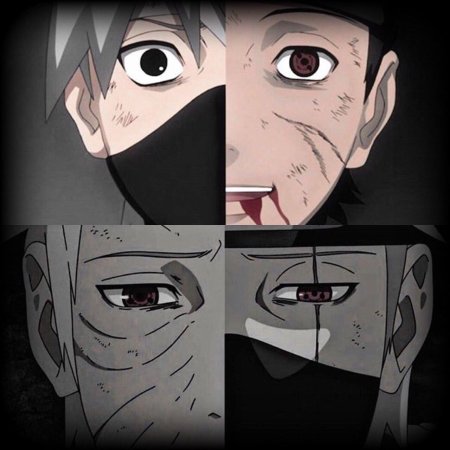 Какаси хатакэ и обито учиха