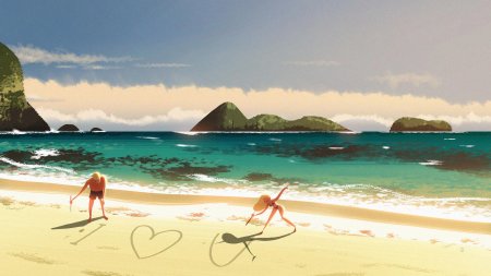 Пляж иллюстрация