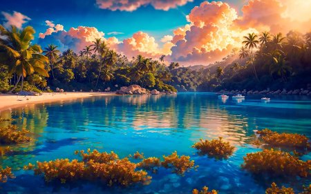 Остров бора закат