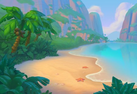 Остров мультяшный