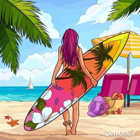 Девушка на пляже