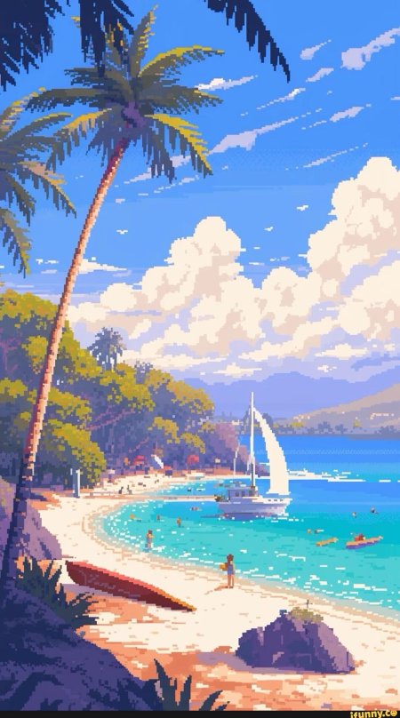 Пиксельный пейзаж