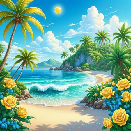 Пейзаж пляж