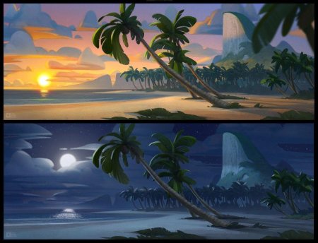 Мультяшные пейзажи