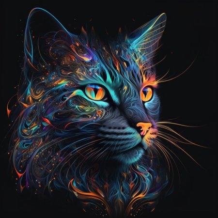 Colorful cat