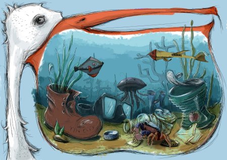 Загрязнение воды рисунки