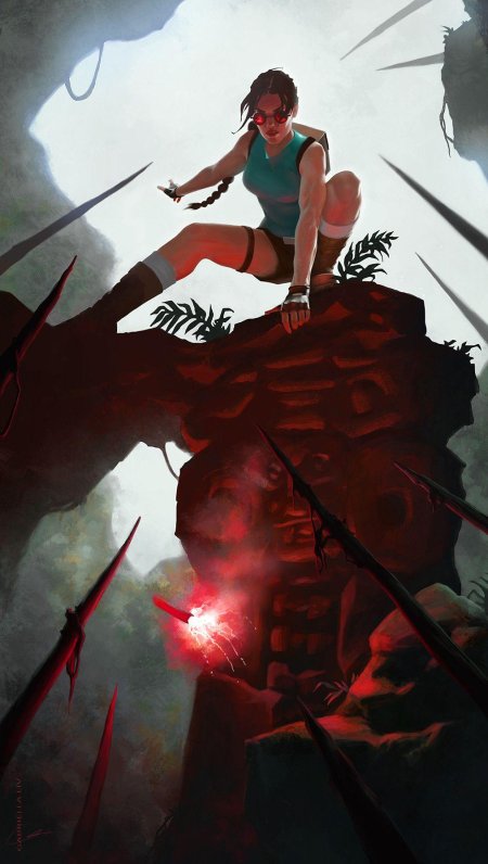 Лара крофт концепт арт