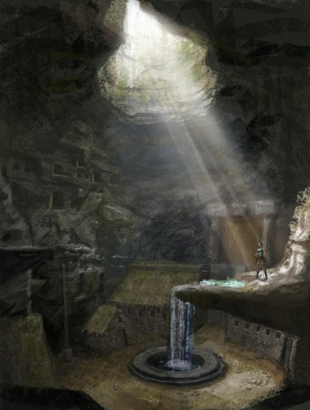 Подземный город арт фэнтези
