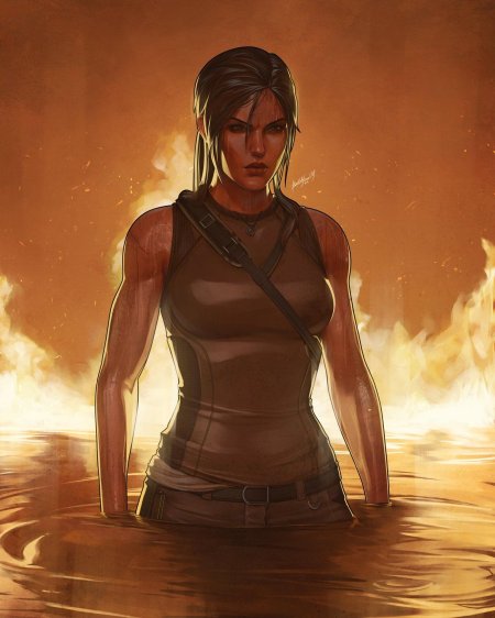 Лара крофт арт