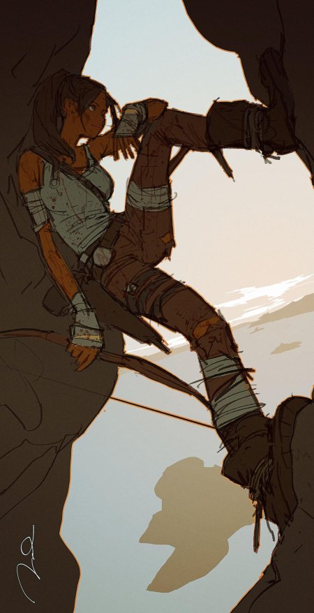 Лара крофт арт