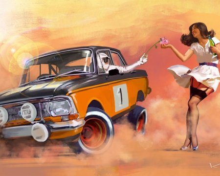 Картина автомобиль