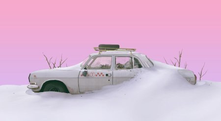 Автомобиль в снегу